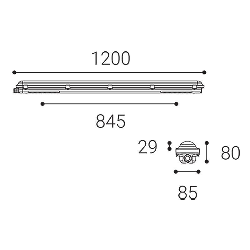 LED2 DUSTER III 120 20-35W 3000K/3500K/4000K 1221851