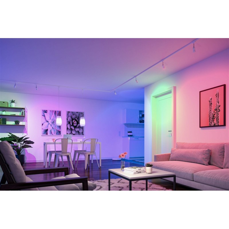 Standard 230V Smart Home Zigbee 3.0 LED reflektor GU10 4,8W RGBW+ stmívatelné bílá mat - PAULMANN