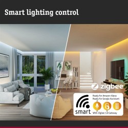 Standard 230V Smart Home Zigbee 3.0 LED reflektor GU10 4,8W RGBW+ stmívatelné matný chrom - PAULMANN