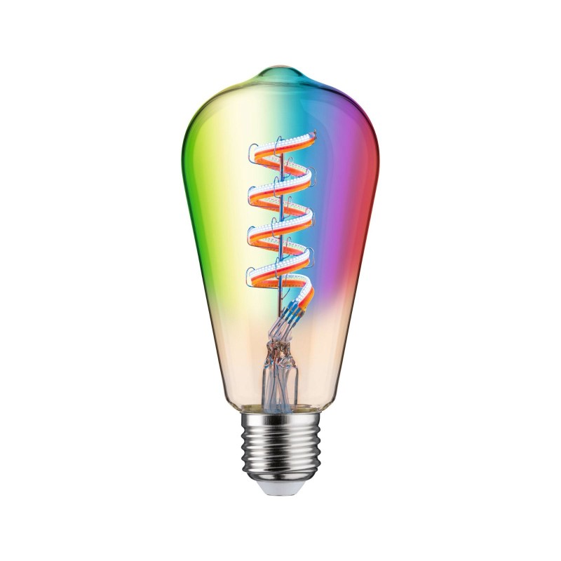 Filament 230V Smart Home Zigbee 3.0 LED žárovka ST64 E27 6,3W RGBW+ stmívatelné zlatá - PAULMANN