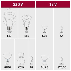 Eco-Line Standard 230V LED reflektor GU10 2,5W 3000K stříbrná - PAULMANN