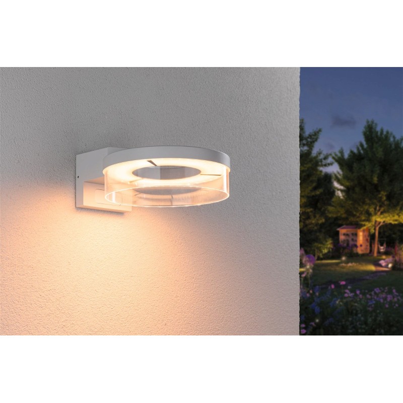 LED venkovní nástěnné svítidlo Smart Home Zigbee 3.0 Capea pohybové čidlo neláká hmyz IP44 231mm CCT 12,5W 230V bílá 