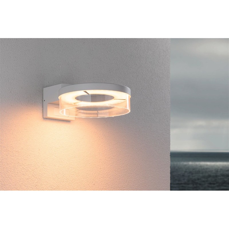 LED venkovní nástěnné svítidlo Smart Home Zigbee 3.0 Capea pohybové čidlo neláká hmyz IP44 231mm CCT 12,5W 230V bílá 