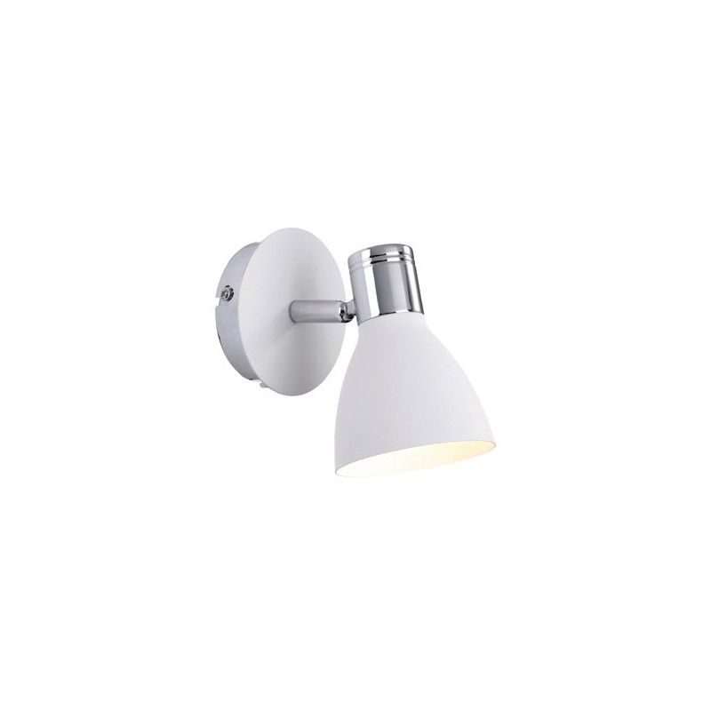 HUSEBY Kinkiet 1L Chrom/Biały