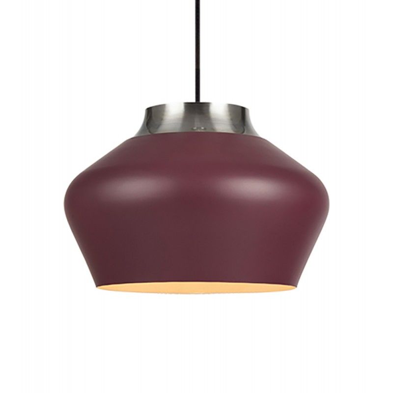 KOM Wisząca 31cm 1L Burgundowy/Stal