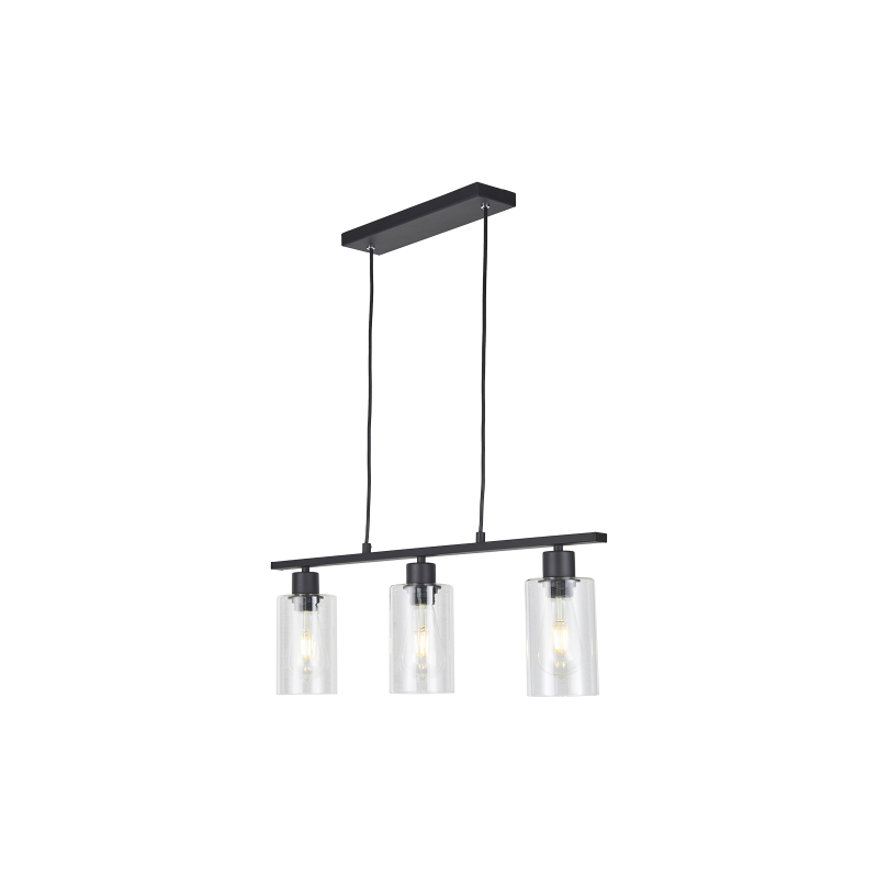 PREZENT luster ORADEA 3xE27/40W SANDY BLACK PENDANT 64422
