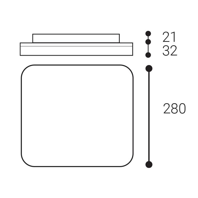LED2 SQUARE III 28 23W 3000K/3500K/4000K 1430551