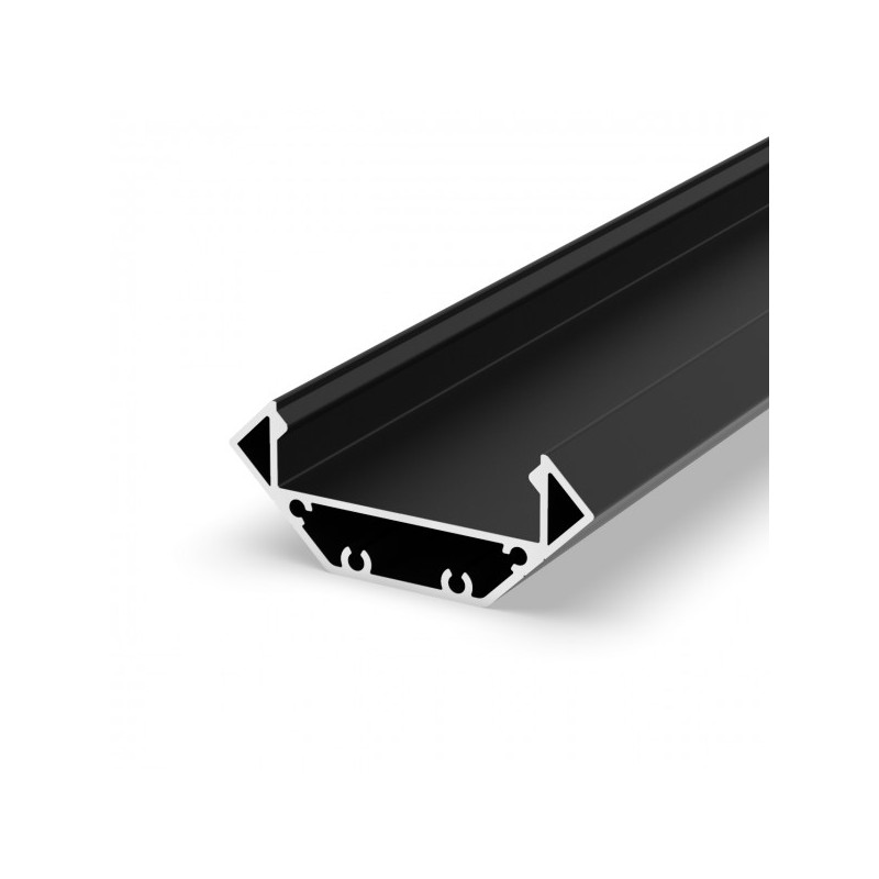 RENDL LED PROFILE J prisadený 1m eloxovaný hliník/matný akrylát  R14095