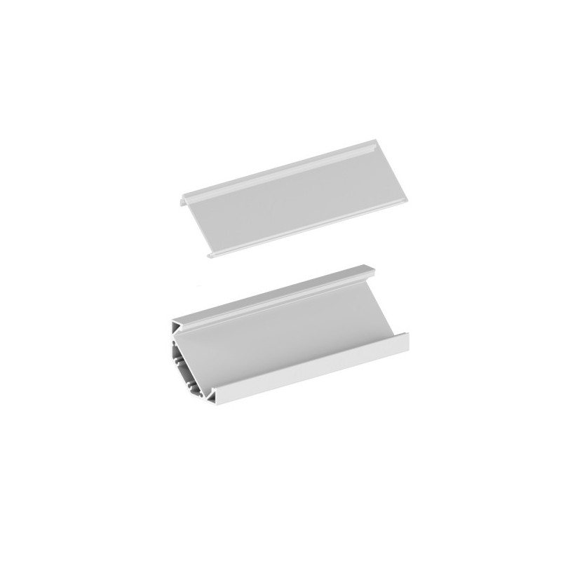 RENDL LED PROFILE J prisadený 1m biela matný akrylát/hliník  R14093