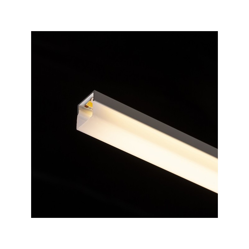 RENDL LED PROFILE H prisadený 1m biela matný akrylát/hliník  R14089