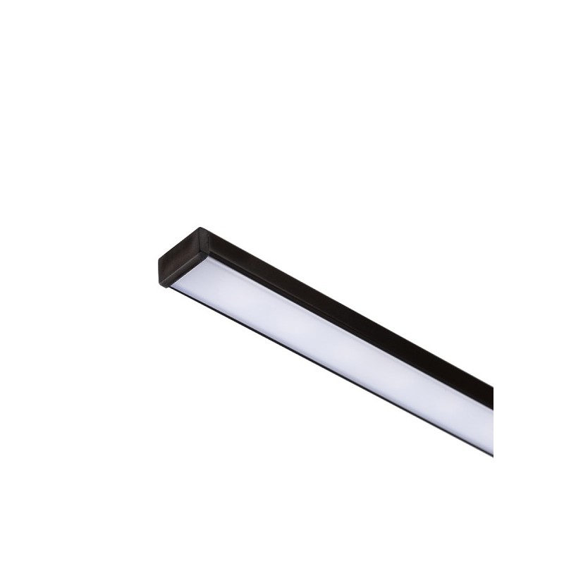 RENDL LED PROFILE G prisadený 1m čierna matný akrylát/hliník  R14087