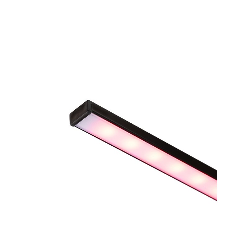 RENDL LED PROFILE G prisadený 1m čierna matný akrylát/hliník  R14087