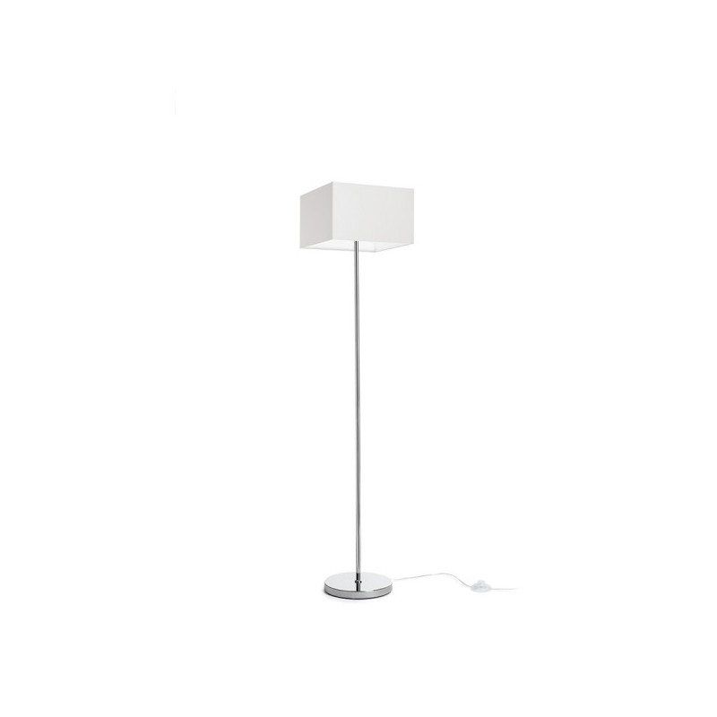 RENDL NYC/TEMPO 30/19 stojanová Polycotton biela/chróm 230V LED E27 11W R14085