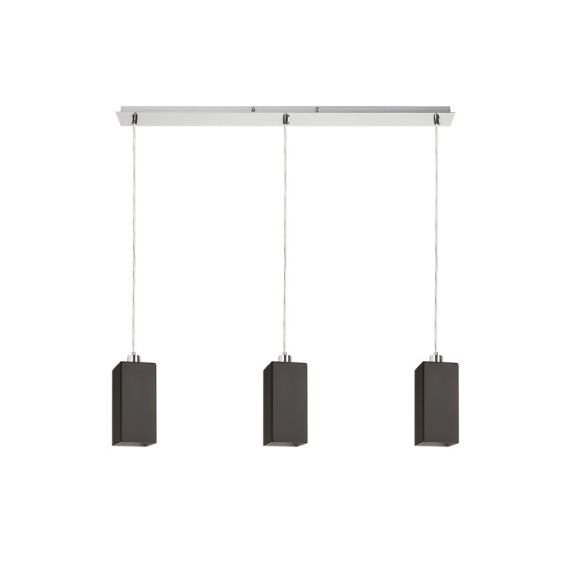 RENDL LIZ III 80 závesná čierna sklo/matný nikel 230V LED E27 3x11W R14029