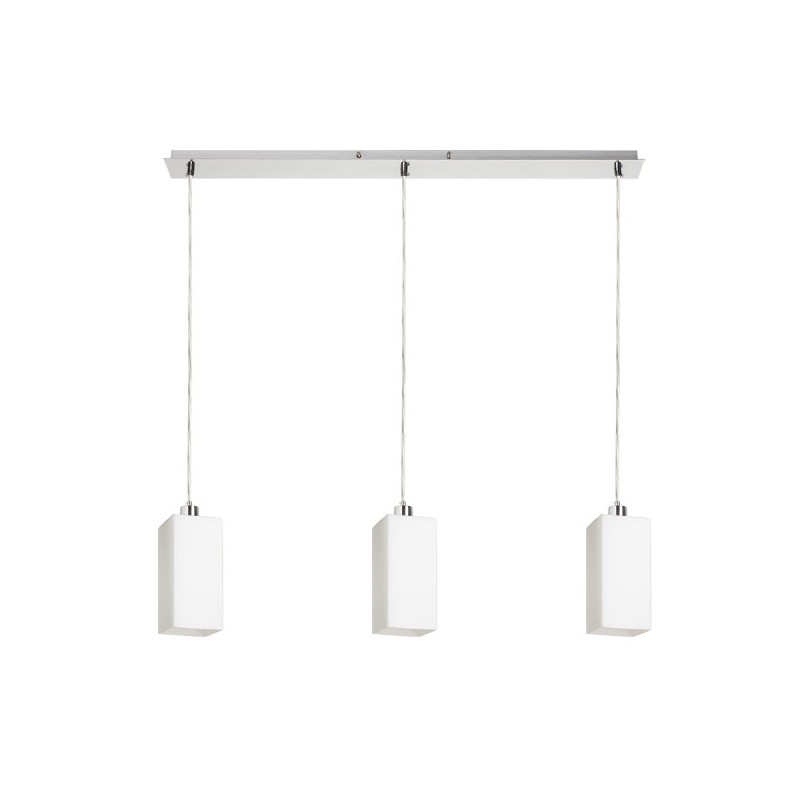 RENDL LIZ III 80 závesná opálové sklo/matný nikel 230V LED E27 3x11W R14027