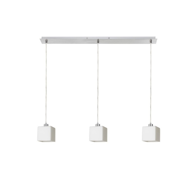 RENDL DADOS III 80 závesná opálové sklo/chróm 230V LED E27 3x11W R14022