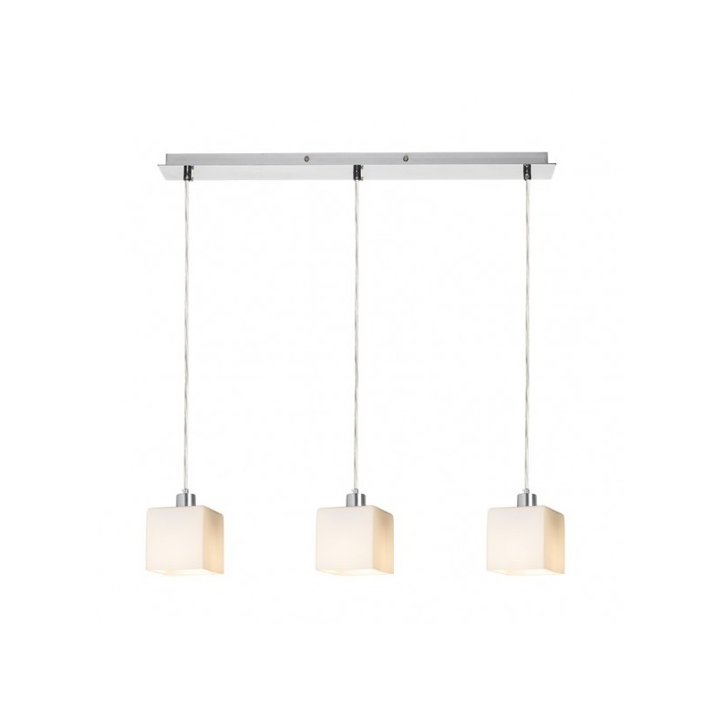 RENDL DADOS III 60 závesná opálové sklo/chróm 230V LED E27 3x11W R14020