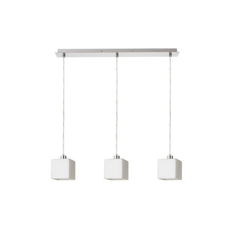 RENDL DADOS III 60 závesná opálové sklo/matný nikel 230V LED E27 3x11W R14019