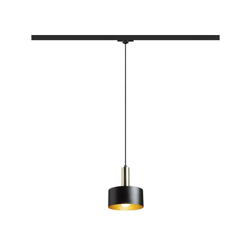 RENDL GIULIA 20 pre trojokruh. lištu čierna/zlatohnedá mosadz 230V E27 40W R13993