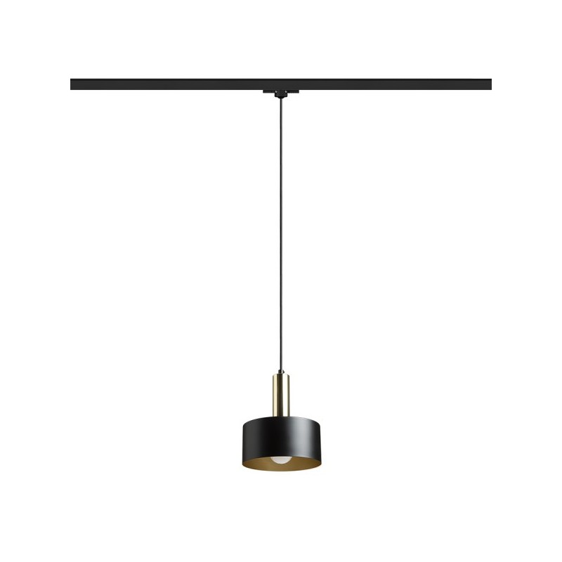 RENDL GIULIA 20 pre trojokruh. lištu čierna/zlatohnedá mosadz 230V E27 40W R13993