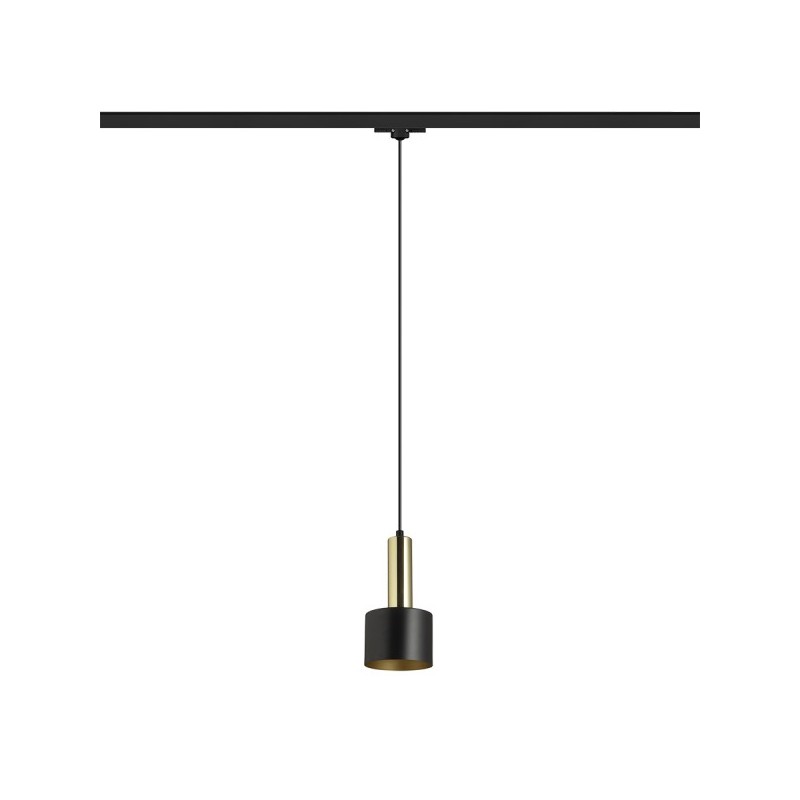 RENDL GIULIA 12 pre trojokruh. lištu čierna/zlatohnedá mosadz 230V E27 40W R13991