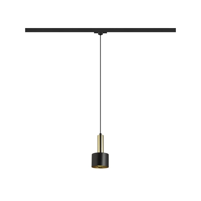 RENDL GIULIA 12 pre trojokruh. lištu čierna/zlatohnedá mosadz 230V E27 40W R13991