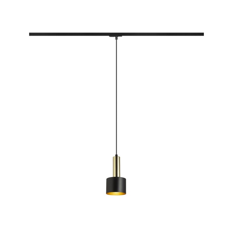 RENDL GIULIA 12 pre jednookr. lištu čierna/zlatohnedá mosadz 230V E27 40W R13987