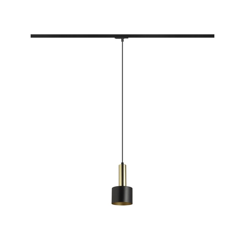 RENDL GIULIA 12 pre jednookr. lištu čierna/zlatohnedá mosadz 230V E27 40W R13987