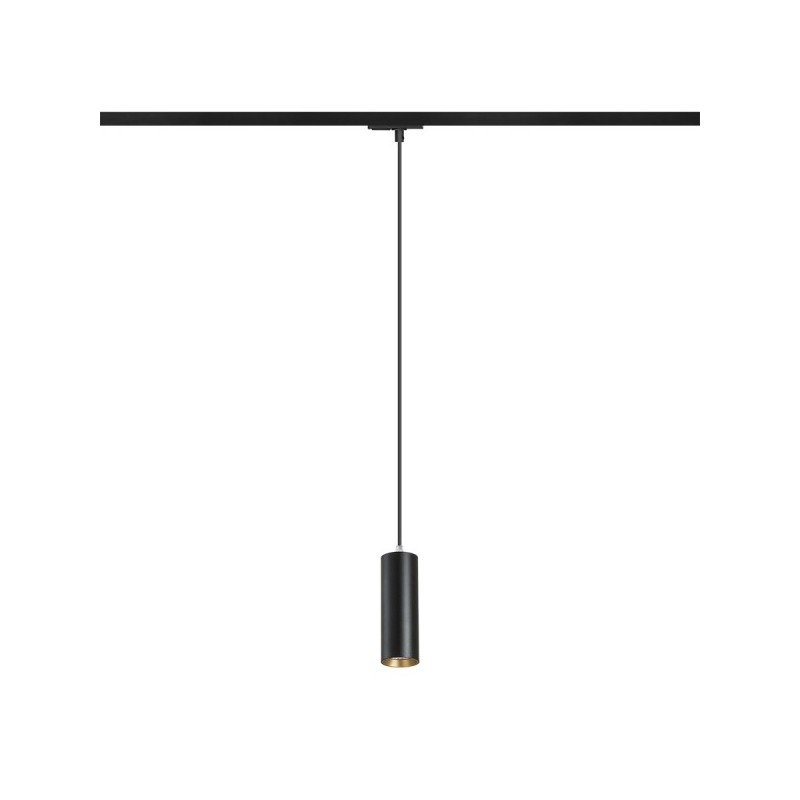 RENDL MAVRO pre jednookr. lištu závesná čierna/zlatá 230V LED 12W 38° 3000K R13982