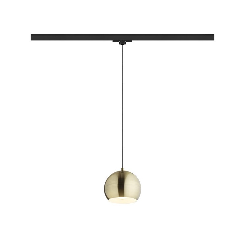 RENDL AGNETA pre trojokruh. lištu závesná česaná mosadz 230V E27 40W R13976