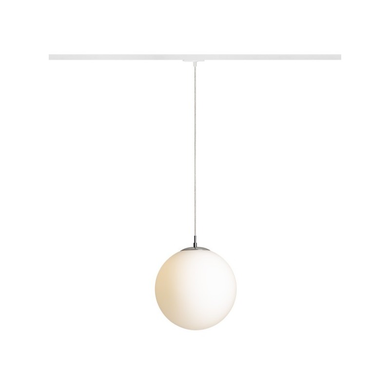 RENDL LUNA 30 pre jednookr. lištu opálové sklo/chróm 230V E27 15W R13966