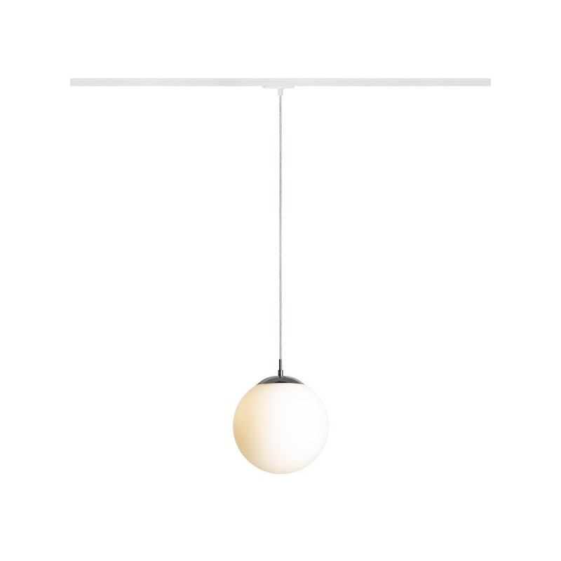 RENDL LUNA 25 pre jednookr. lištu opálové sklo/chróm 230V LED E27 15W R13965