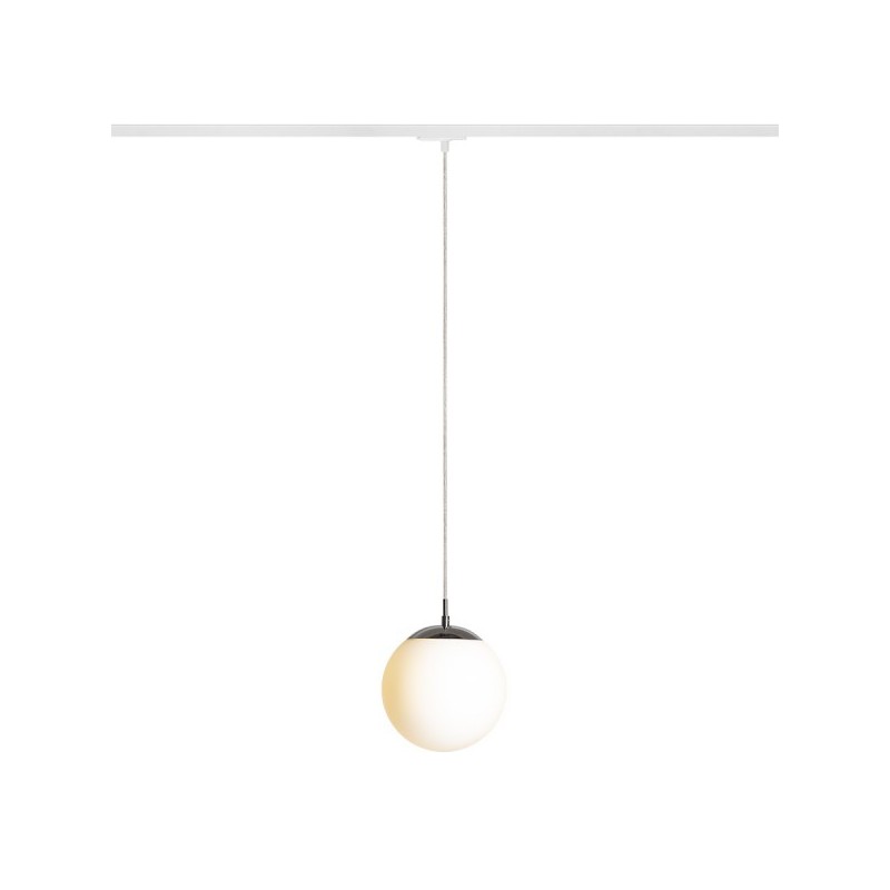 RENDL LUNA 20 pre jednookr. lištu opálové sklo/chróm 230V LED E27 15W R13964