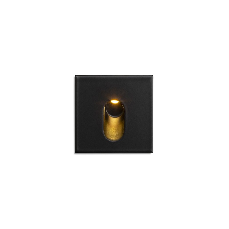 RENDL MEMPHIS SQ zápustná do steny čierna 230V LED 3W 60° 3000K R13955