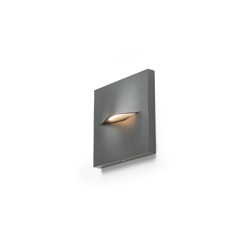 RENDL BOBO SQ nástenná antracitová  230V LED 3W IP65  3000K R13935