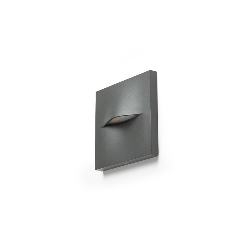 RENDL BOBO SQ nástenná antracitová  230V LED 3W IP65  3000K R13935