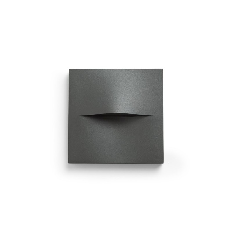 RENDL BOBO SQ nástenná antracitová  230V LED 3W IP65  3000K R13935