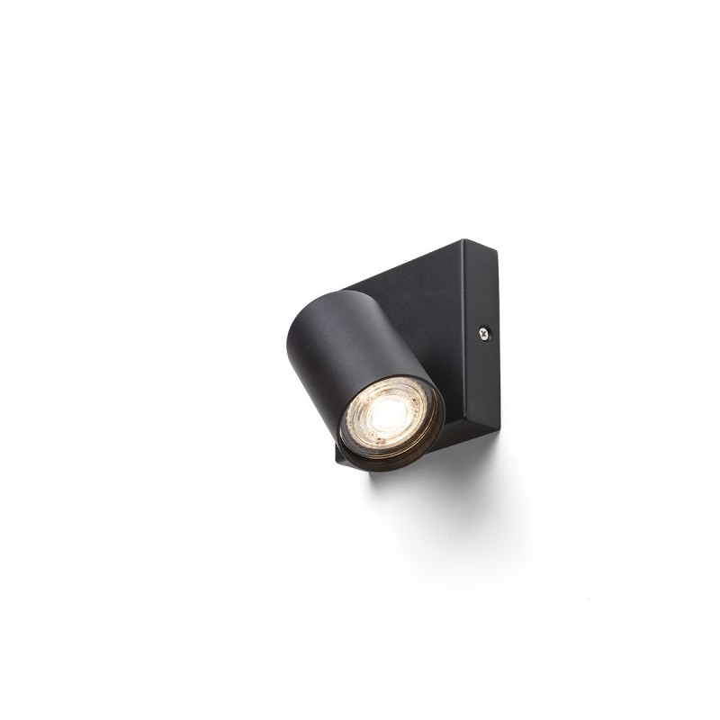 RENDL DUDE SQ prisadená čierna 230V LED GU10 9W R13921