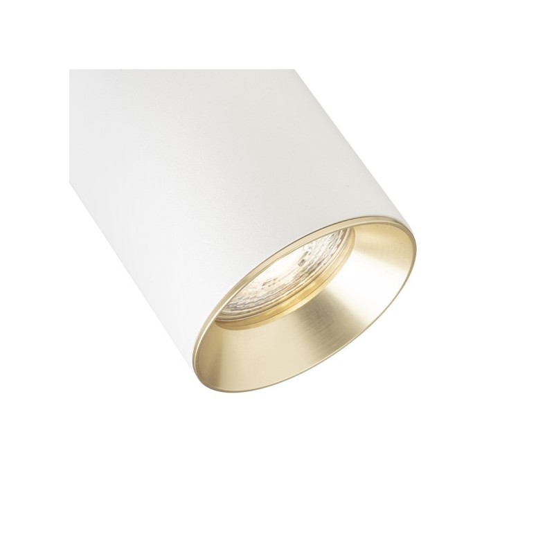 RENDL DARIO pre jednookr. lištu biela česaná mosadz 230V GU10 9W R13870