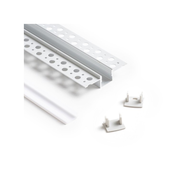 RENDL LED PROFILE B zápustný 1m hliník/mliečny akrylát  R13865