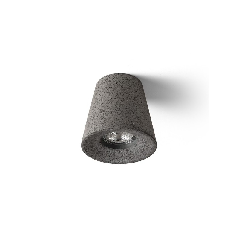 RENDL VOLCA stropná betón/dekor tmavý granit 230V LED GU10 5W R13795