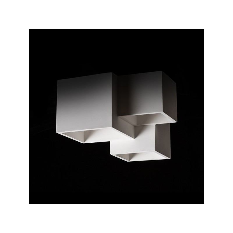 RENDL JACK III stropná sadrová 230V LED GU10 3x5W R13790