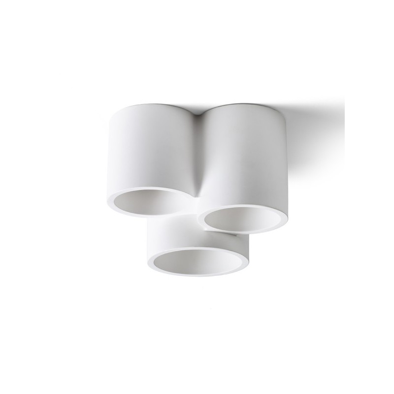 RENDL GINA III stropná sadrová 230V LED GU10 3x5W R13789
