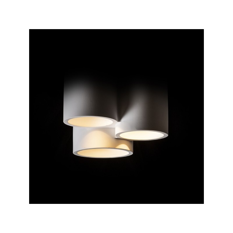 RENDL GINA III stropná sadrová 230V LED GU10 3x5W R13789