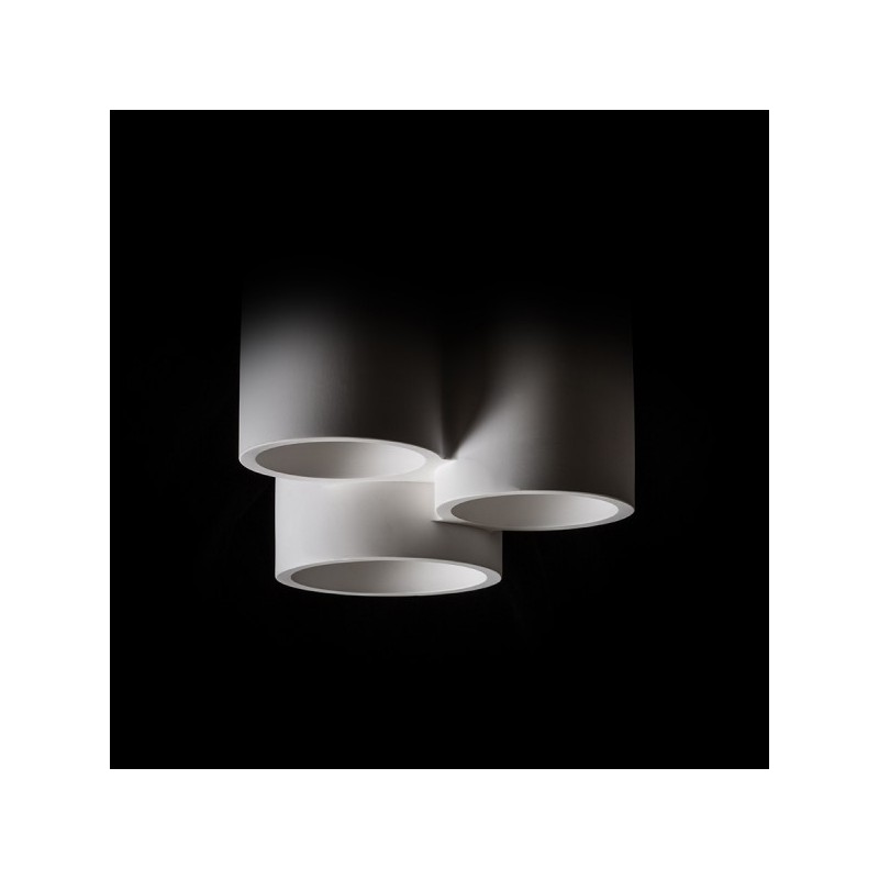 RENDL GINA III stropná sadrová 230V LED GU10 3x5W R13789