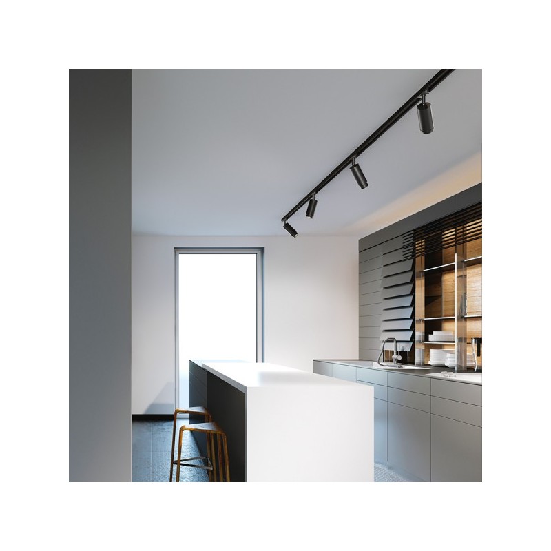 RENDL OPTIMUS pre jednookr. lištu čierna 230V LED GU10 9W 10 50° R13782