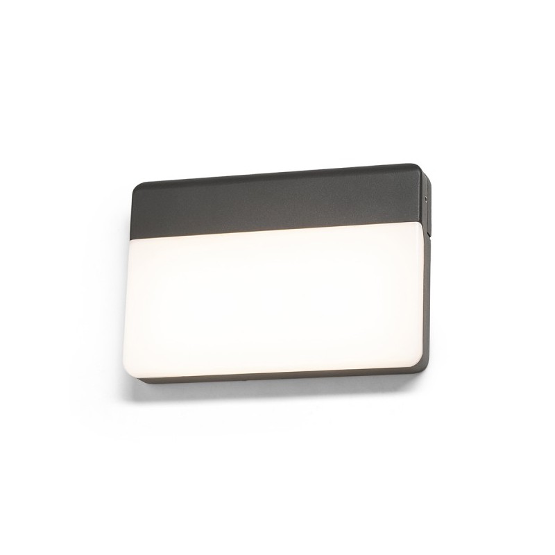 RENDL GAVIN nástenná antracitová mliečny akrylát 230V LED 13W IP65 3000K R13756