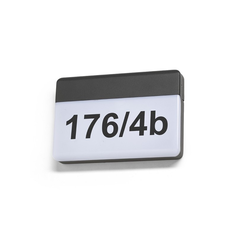 RENDL GAVIN nástenná antracitová mliečny akrylát 230V LED 13W IP65 3000K R13756