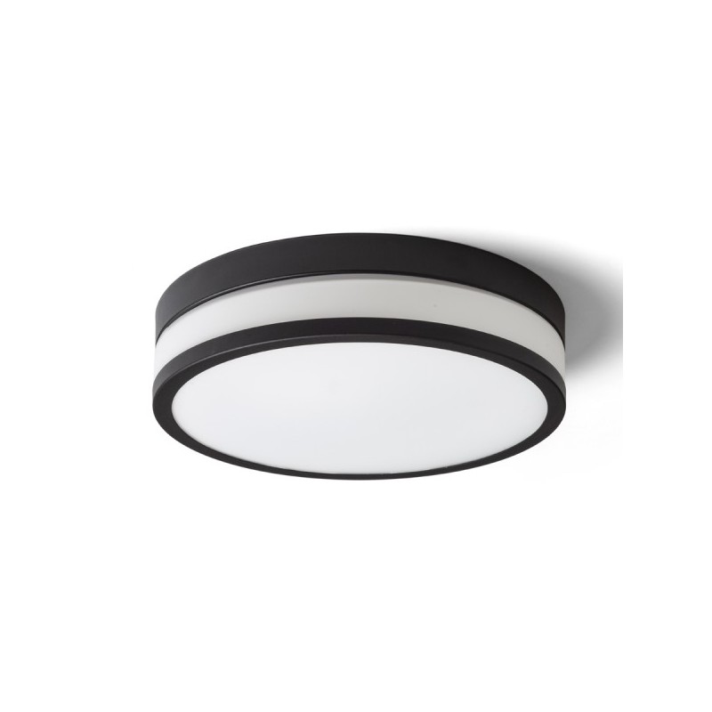 RENDL CIRA LED 35 stropná opálové sklo/čierna 230V LED 24W IP44 3000K R13754