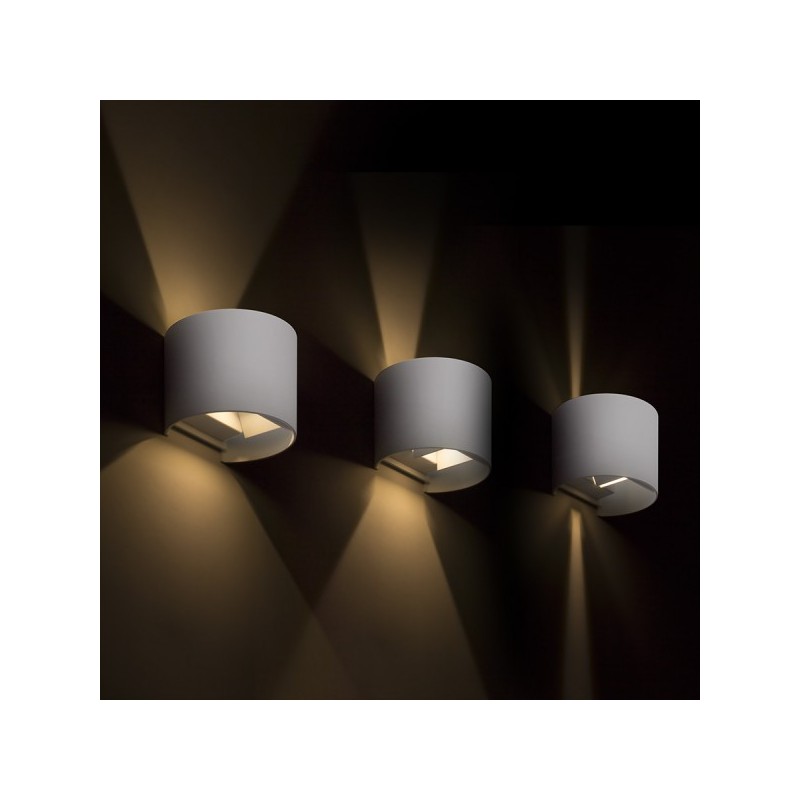 RENDL TITO R DIMM nástenná biela  230V LED 2x3W IP65  3000K R13736